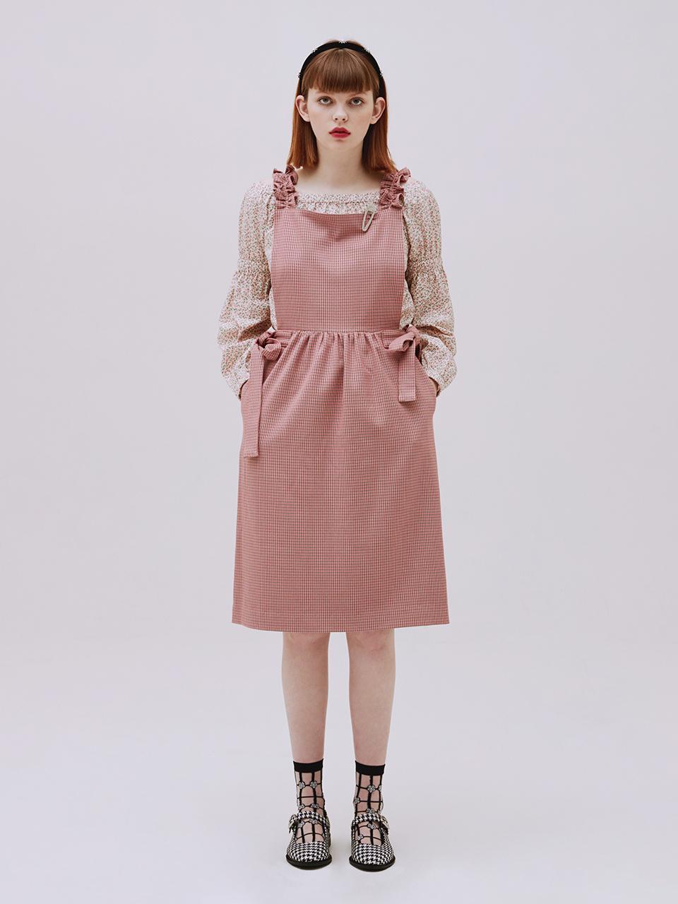 margarin fingers Ribbon Detail Dress - Pink