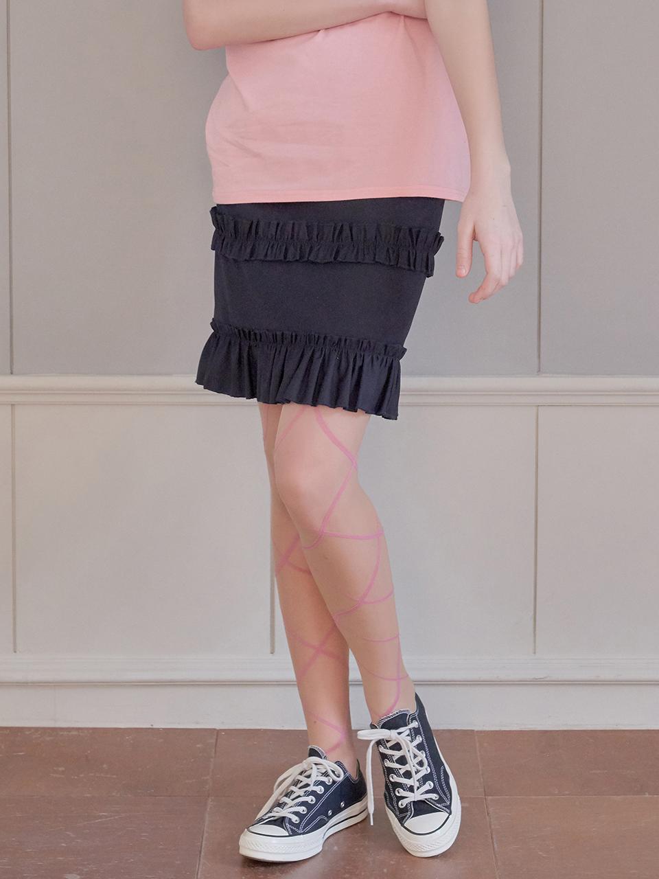 margarin fingers Ruffle Trimmed Skirt