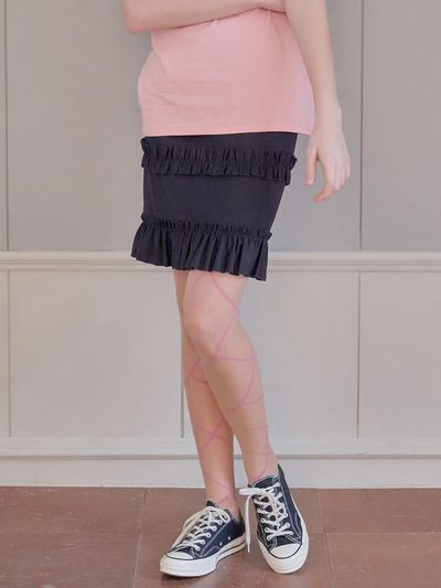 margarin fingers Ruffle Trimmed Skirt