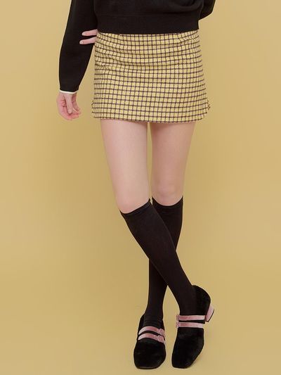 margarin fingers Scallop Slit Skirt