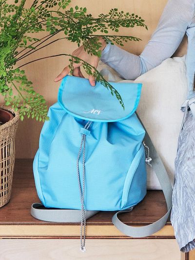 margarin fingers Side Pocket Backpack_Light Blue