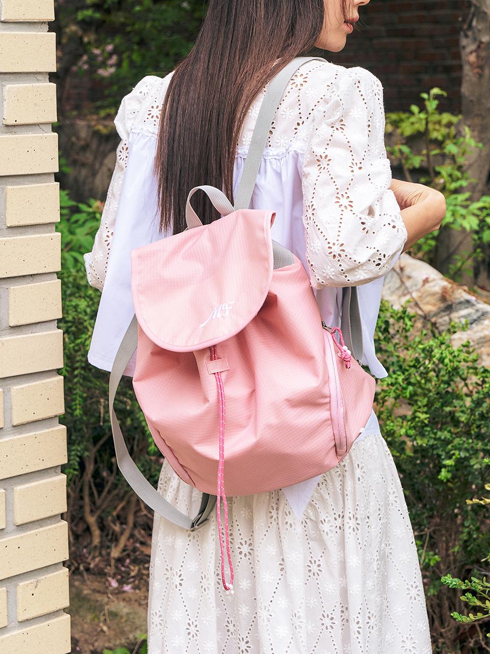 margarin fingers Side Pocket Backpack_Light Pink