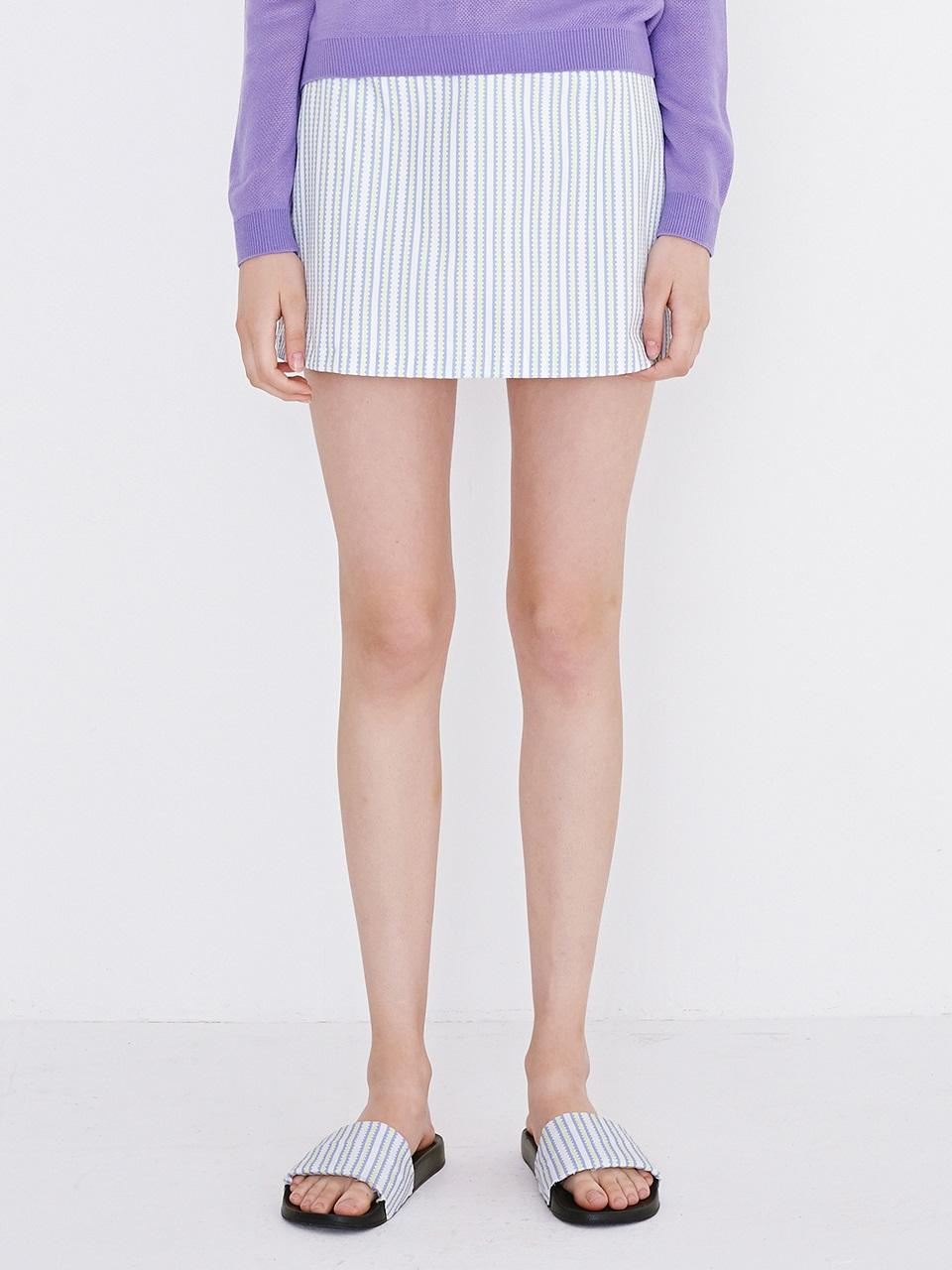 margarin fingers Triple Heart Skirt (Blue)