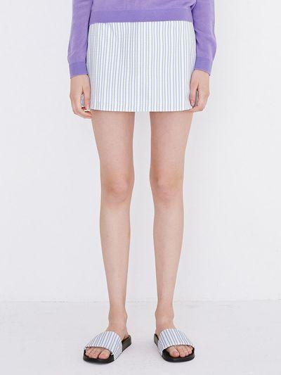 margarin fingers Triple Heart Skirt (Blue)