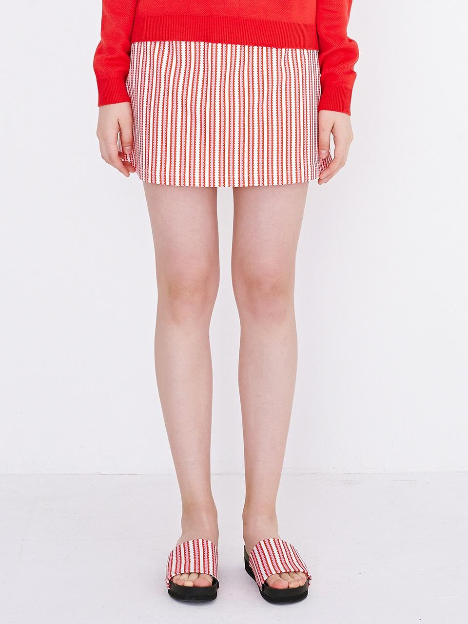 margarin fingers Triple Heart Skirt (Pink)