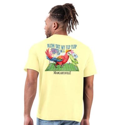Margaritaville Men's Margaritaville Gold New Orleans Saints Flip Flop T-Shirt 