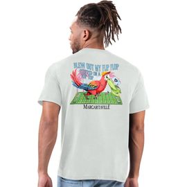 Margaritaville Men's Margaritaville Gray Las Vegas Raiders Flip Flop T-Shirt 