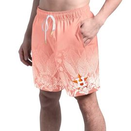 Margaritaville Men's Margaritaville Coral Houston Astros Lagoon Fiesta Swim Shorts 