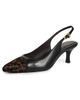 Margaux Margaux The Colette Shoes Black Nappa/Chocolate Cheetah - 1