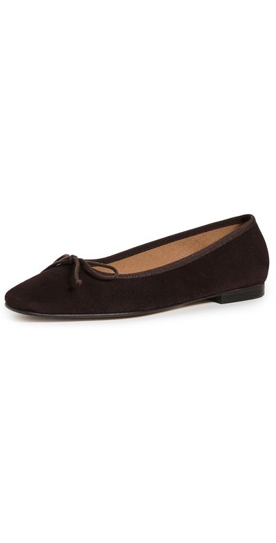 Margaux Margaux The Fonteyn Flats Espresso Suede