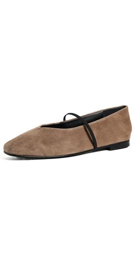 Margaux Margaux The Phoebe Flats Mushroom Suede