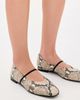 Margaux Margaux The Phoebe Flats Natural Python Embossed - 3