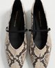 Margaux Margaux The Phoebe Flats Natural Python Embossed - 5