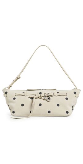 Marge Sherwood Marge Sherwood Grandma Used Sling Shoulder Bag Blond Wood Printed Suede One