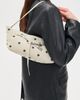 Marge Sherwood Marge Sherwood Grandma Used Sling Shoulder Bag Blond Wood Printed Suede One - 3