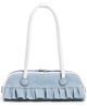 Marge Sherwood Marge Sherwood Marge Sherwood x Peanuts Boston Mini Bag Blue & White Denim Effect Suede One - 1