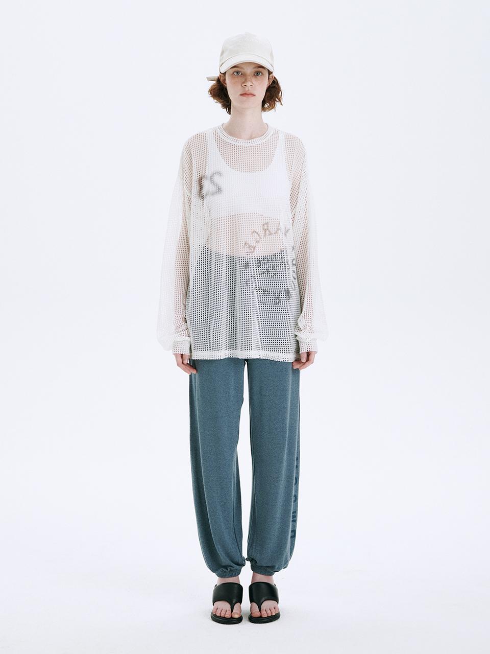 MARGESHERWOOD Jersey Banding Jogger Pants_Blue