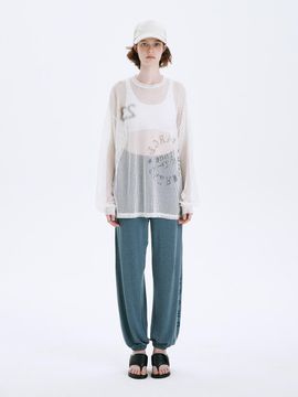 MARGESHERWOOD Jersey Banding Jogger Pants_Blue
