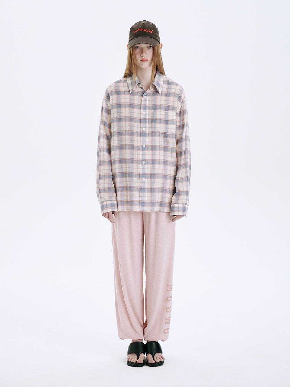 MARGESHERWOOD Jersey Banding Jogger Pants_Pink