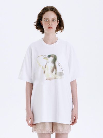 MARGESHERWOOD Loose Fit T-shirt_White