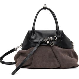 MARGESHERWOOD MARGESHERWOOD Black & Suede Soft 'Grandma' Layered Mini Bag