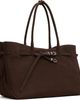 MARGESHERWOOD MARGESHERWOOD Brown Leather 'Grandma' Used Large Bag - 2