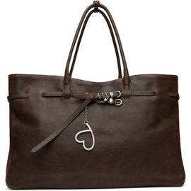 MARGESHERWOOD MARGESHERWOOD Brown Leather 'Grandma' Used XL Tote