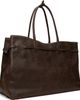 MARGESHERWOOD MARGESHERWOOD Brown Leather 'Grandma' Used XL Tote - 3