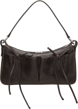 MARGESHERWOOD MARGESHERWOOD Brown Ribbon Pochette Large Bag