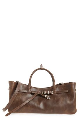 MARGESHERWOOD MARGESHERWOOD Grandma Buckle Leather Shoulder Bag