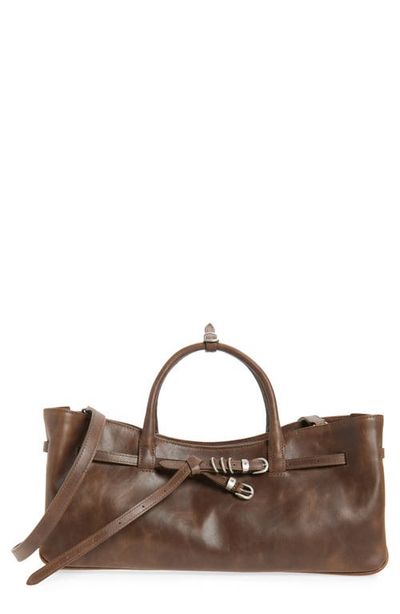 MARGESHERWOOD MARGESHERWOOD Grandma Buckle Leather Shoulder Bag