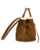 MARGESHERWOOD MARGESHERWOOD Grandma Genuine Shearling Trim Leather Shoulder Bag - 4
