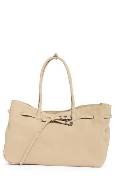 MARGESHERWOOD MARGESHERWOOD Grandma Large Buckle Leather Shoulder Bag