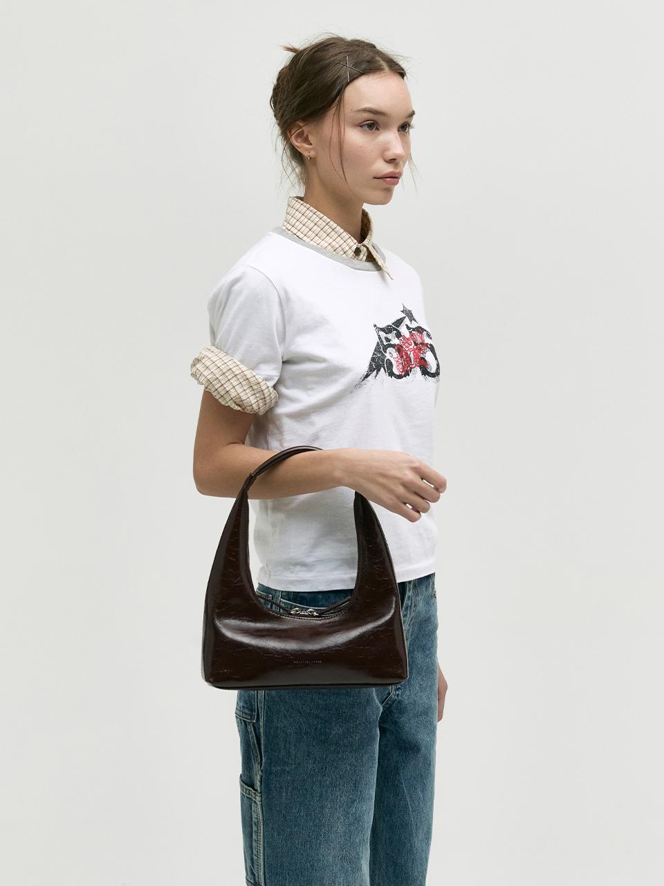 MARGESHERWOOD [MARGESHERWOOD] HOBO SHOULDER BAG [dark brown]