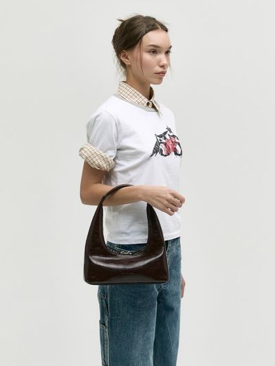 MARGESHERWOOD [MARGESHERWOOD] HOBO SHOULDER BAG [dark brown]