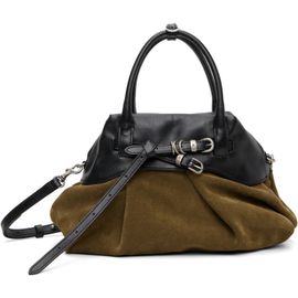 MARGESHERWOOD MARGESHERWOOD Khaki & Black Soft 'Grandma' Layered Mini Bag