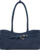 MARGESHERWOOD MARGESHERWOOD Navy Leather 'Grandma' Used Shoulder Bag - 1