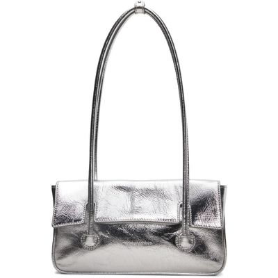 MARGESHERWOOD MARGESHERWOOD Silver Flap Small Bag