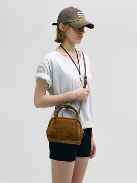 MARGESHERWOOD MARGESHERWOOD SOFT TOTE MINI Nubuck Tote Bag [Chestnut]