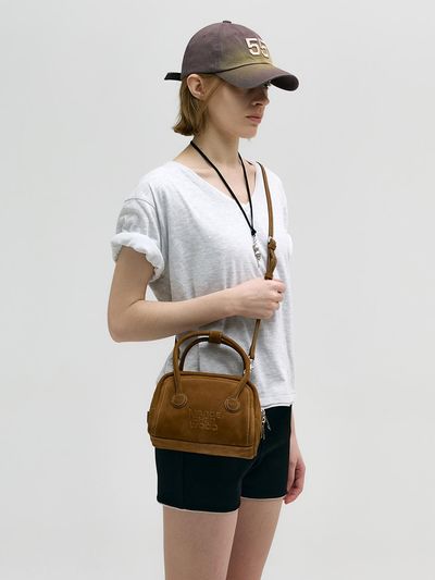 MARGESHERWOOD MARGESHERWOOD SOFT TOTE MINI Nubuck Tote Bag [Chestnut]
