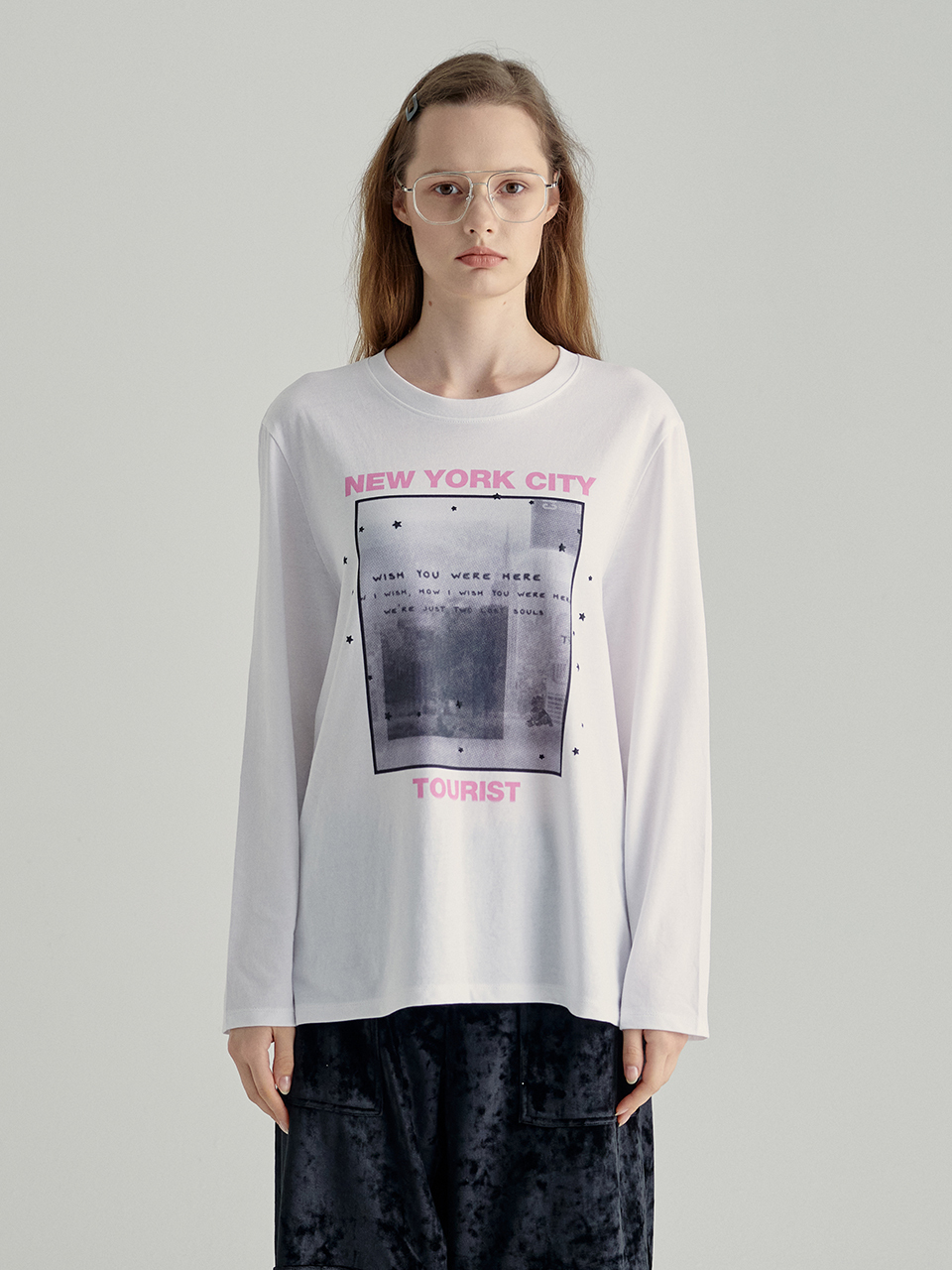 MARGESHERWOOD New York City Tourist Graphic T-shirt_White