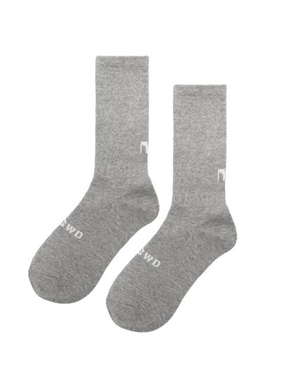 MARGESHERWOOD Solid Symbol Socks_Melange Grey