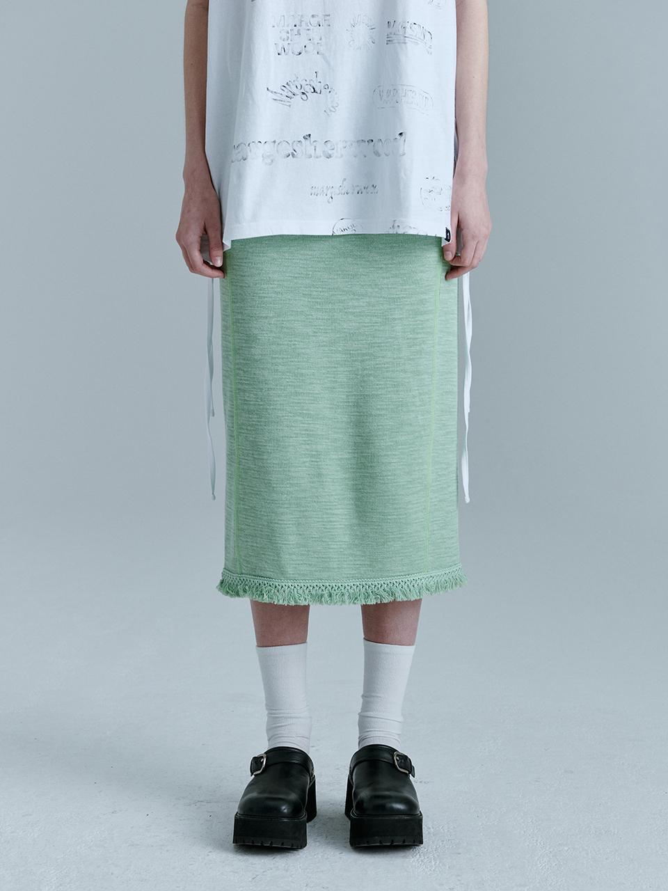 MARGESHERWOOD Tassel Skirt (Green)