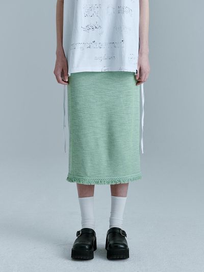MARGESHERWOOD Tassel Skirt (Green)