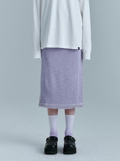 MARGESHERWOOD Tassel Skirt (Violet)