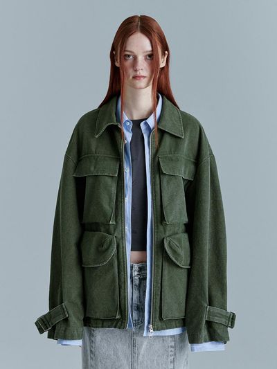 MARGESHERWOOD Utility Jacket (Khaki)