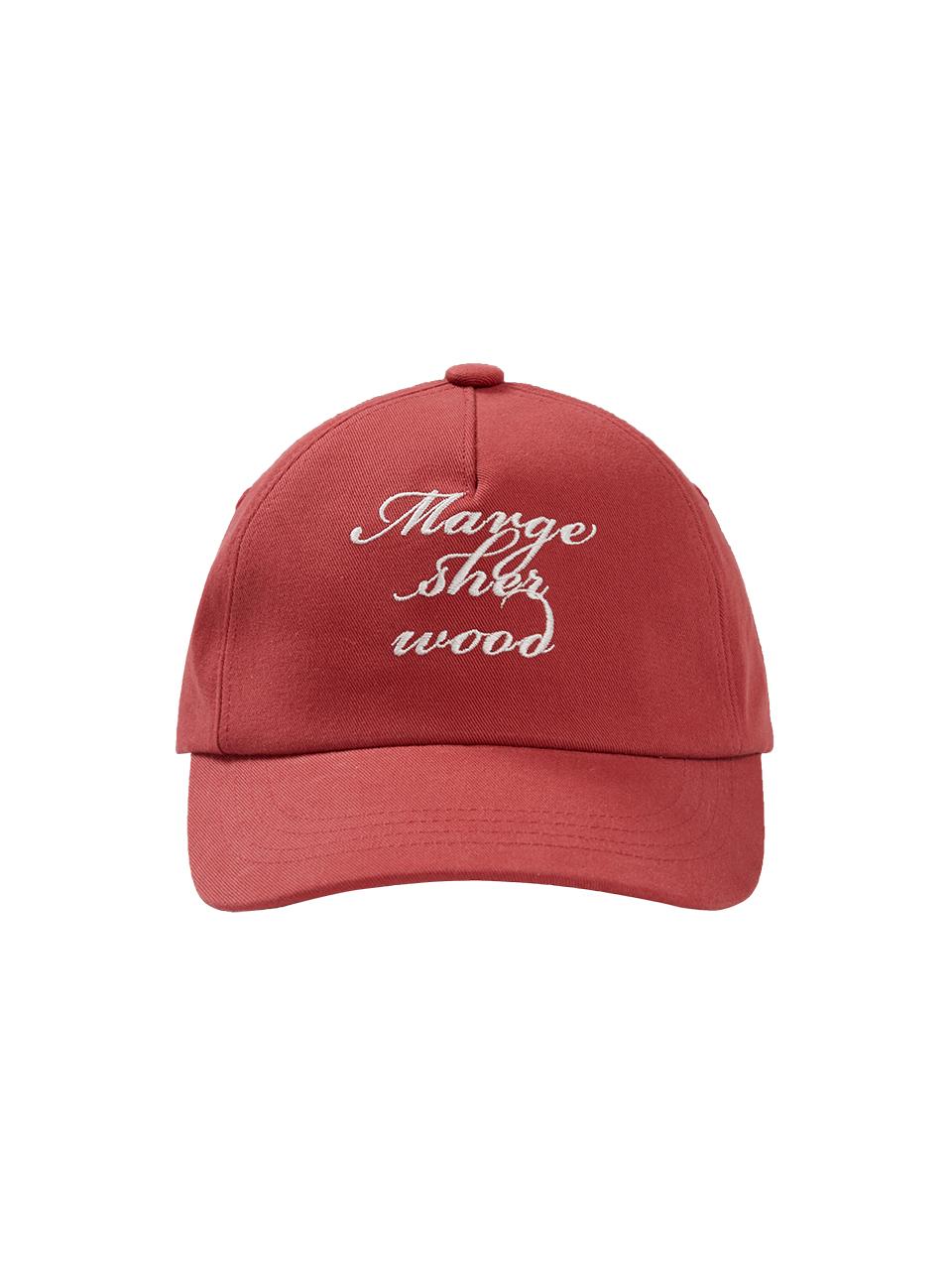 MARGESHERWOOD Vintage Logo Ball Cap_Red
