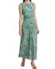 Maria Cher Women's Baradero Anna Ruched Abstract Midi-Skirt - 2