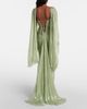 Maria Lucia Hohan Maria Lucia Hohan Cassandra caped silk muslin gown - 3