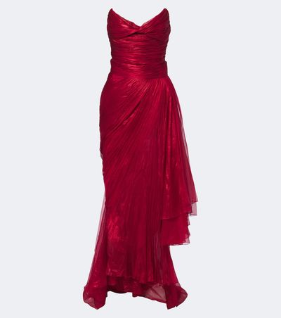 Maria Lucia Hohan Maria Lucia Hohan Heidi pleated silk bustier gown